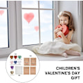Miniatyrbillede 2 af 7: Valentinsdag Gaver til Børn, 24 stk. Hjerteformede Krystal Byttekort (24 stk) 24 pcs