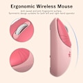 Miniatyrbillede 6 af 7: Mofii sød kat 2.4G trådløs mus, USB-modtager plug and play, 3 justerbar DPI, kompatibel med bærbar computer, PC, computer M3 Lilla farve