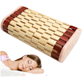 Miniatyrbild 5 av 7: Bastukudde, 13,8x7,9x3,7 tum bambu bastunackstöd, ihålig spa bastukudde, andningsbara bastutillbehör för nackstödkuddar heminredning