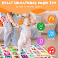 Miniatyrbilde 4 av 7: Barnemusikkmatte, Pianomatte for Barn, Dansemusikkmatte for Barn, Pianomatte Tastatur Utdanningsgaver Leke for Jenter Gutter 1-5 År Gamle (99 x 80cm)