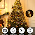 Miniatyrbilde 3 av 7: Batteridrevne Feelykter, 10m 100 LED Varmt Hvit, 8 Moduser for Julepynt 1 pc