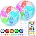 Miniatyrbillede 1 af 5: Pool Badekar Lys Syv Farver 13 Lys New8cm-21keys 1 light + 1 remote control