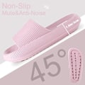 Miniatyrbillede 4 af 6: Kvindernes Tykke Platform Sky Tøfler Rosa rosa 36-37