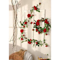 Miniatyrbilde 4 av 5: Kunstig rosekrans 18 plastrosor 230 cm blomstrer din romantiske bryllupsdekorasjon 2 stk