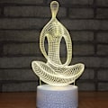 Miniatyrbillede 6 af 10: 3D optisk illusionsnattlampa legetøj, fjernbetjening, dæmpbar