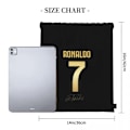 Miniatyrbillede 2 af 5: CR7 Cristiano Ronaldo Rygsække Multifunktionsposer med Snøretræk Snøretræk Bunt Pocket Sportstaske Bogtasker til Rejsestuderende style 9