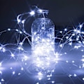 Miniatyrbillede 3 af 4: 12 Pak Batteridrevne Fe-Lys, 7ft 20 LED til Glasburk, Bryllup White 12 Pack