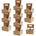 Miniatyrbilde 1 av 8: Bærbare drikkebærere for levering, Levering av drikkebærere | 10X flaskeholder for drikkevarer, Robust pappkoppholder, Flaskeholder for drikkevarer for leveringstjeneste 4-fack bärbar glasunderlägg 10 st