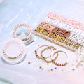 Miniatyrbild 3 av 7: Armbandssats vänskap guld pärlor lera pärlor smycken och armbandssats för tonårsflickor charm armbandssats med bokstavspärlor kit för T Multicolour2 Multicolour2