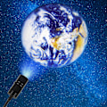 Miniatyrbillede 3 af 5: Månelampe projektor nattelys, 360 roterbar månelampe USB drevet belysning, romantisk atmosfærelampe til selfie baggrund indretning i soveværelset Moon Moon