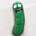 Miniatyrbilde 2 av 5: Søt Pickle Rick 20 cm plysj fylt dukke Morsom myk pute ansikt fylt dukke [DB] 1PC 1PC