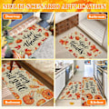 Miniatyrbillede 8 af 8: Recitem Vaskbare Efterårs Køkkenmåtter, Skridsikker \"Happy Fall Y'all\" Løbermåtte Sæt, 2 Dele til Køkken & Stue (Stil 1) Style 1