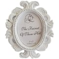 Pikkukuva 1 / 5: Valkoinen (9,5X8cm) Lite Retro Oval Baroque -kuv框，yöpöydän pöytäkoriste kodin ja puutarhan sisustukseen