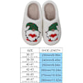 Miniatyrbillede 6 af 8: Jule-Slippers med Elg-Motiv, Blød og Varmt for Kvinder og Mænd Dwarf M 36/37 EU