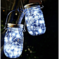 Miniatyrbilde 2 av 4: 4-pakke 20 fot LED-lyslenker, Batteridrevet, Vanntette, 8 Moduser for Fester, Kald Hvit 4 pack cool white