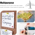 Miniatyrbilde 4 av 5: 12 stk Metallfly Push Pins Flygplanformet Tommelspiker Dekorative Metallfly Pushpins Verdenskart Pushpins for Bulletiner
