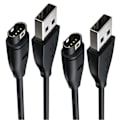 Miniatyrbillede 1 af 4: Garmin ure ladekabel - Hurtigoplader - Universal - 2 stk. - Sort 2 Pcs
