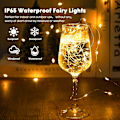 Miniatyrbillede 2 af 4: 6 Pak Batteridrevne Fe-Lys, 7ft 20 LED til Håndværk, Julefest Warm White 6 Pack