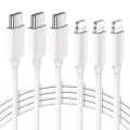 Pikkukuva 1 / 4: CQBB 3 x USB-kaapeli iPhone 14 Prolle - 14 Plus -14 ProMax -14 Type-C - Lightning - 1 metri valkoinen