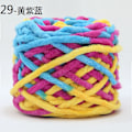 Miniatyrbild 1 av 7: 100g Chenille Scarf Garn för stickning DIY-material Färgglatt handgjort garn för handvirkning Virkat tjockt ullgarn ull 29