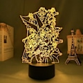 Miniatyrbillede 1 af 8: Svartkløver LED 3D-lampe Lllusion Light Skrivbordslampe Japansk A