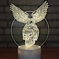 Miniatyrbild 5 av 10: 3D LED-hjort optisk illusionssensor nattlampa med smart T