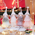 Pikkukuva 3 / 7: Söta Flicka Ängel Julhängande Dekorationer Julgran Hängande Prydnader Juldekorationer För Hem Juldockor Barnpresent Navidad Gåva Q23-012 Champagne