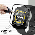 Miniatyrbilde 4 av 7: Full Kurvad Skjermbeskytter for Amazfit Bip 3/3 Pro/5 Smart Klokke Tilbehør Klar Myk Beskyttende Film Ikke Herdet Glass For Amazfit Bip 5 5PCS