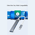 Miniatyrbild 3 av 5: 4-portars USB 3.0 Hub Höghastighetstyp c USB Hub 5 Gbps Splitter för