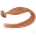 Miniatyrbillede 3 af 6: #16 Lysebrun - Original ægte løshår remy negleextensions 50cm 0.5g/streng 100stk Ljusbrun 50cm 0.5g/slinga 100st