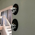 Pikkukuva 3 / 8: Luovasti pelottava luurankokyntelikkö Halloween-koriste skull
