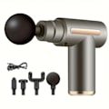Miniatyrbillede 2 af 7: Kraftfuld Professionel Slagter Gym Sport Muskel Dyb Væv Fascia Gun Nakke Ryg Muskel Dyb Vibration Lommemassagepistol til Kontorgaver Sort