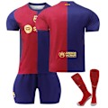 Miniatyrbild 1 av 2: Barcelona Hemma Barn Fotbollströja 2024-2025 Hemmaplan ONummererad - Strumpor 22 Unnumbered - Socks 22
