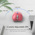 Miniatyrbillede 4 af 7: Mofii sød kat 2.4G trådløs mus, USB-modtager plug and play, 3 justerbar DPI, kompatibel med bærbar computer, PC, computer M3 Lilla farve