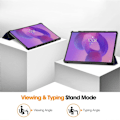 Miniatyrbillede 5 af 5: Etui til Lenovo Idea Tab Pro Anti-Drop Læderstativ Tablet Cover - Grå Multicolo Multicolor Dark Blue