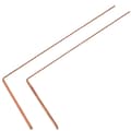 2 stk. Dowsing Rod Messing Dowsing Rod Bærbar Divining Probe Rod Bærbar Probing Rod
