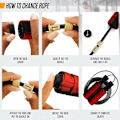 Miniatyrbild 4 av 5: Viktad hopprep No Line Speed Rope För Fitness Workout för graffiti red red ball red rope graffiti red red ball red rope