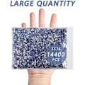 Miniatyrbillede 4 af 4: 14400 stk. Lyse Safirblå Flade Rhinestones til Håndværk, SS16, 3,8-4,0 mm Light Sapphire SS16/14400pcs
