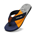 Miniatyrbild 2 av 7: Män Flip Flops Slides 2023 Trend Sommar Anti-Slipd Man Toffpar Outdoor Light Casual Beach Man Sandaler Hushåll Slides For Män Mörkblå 40