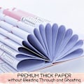 Miniatyrbillede 4 af 6: 52 ugers ugeplanlægger notesbog A5 udateret spiral notesbog daglige studieplaner journalpapir kontor skoleartikler pink-A5