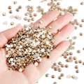 Miniatyrbilde 1 av 4: 14400 stk Gull Flatback Rhinestones for DIY Håndverk, Gyllen Skygge, SS10, 2.7-2.9mm Golden Shadow SS10/14400pcs