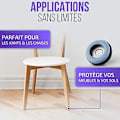 Miniatyrbilde 4 av 5: 20x Teflon møbelglidere med skruer - ? 19 mm (rund) - PTFE Møbelglidere/Glidere [DB]