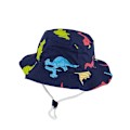 Pikkukuva 6 / 7: Ny Panama Baby Flickhatt Cap Resor Pojkar Fiskarkeps Cap Barn Hinkhattar Bomull Toddler Baby navy dinosaur 52cm(sopii 2-5 vuotta)