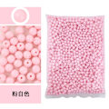 Miniatyrbillede 1 af 7: Candy Farve Akryl Runde Perler 3Mm-12Mm Løse Perler Spacer Perler Til Håndarbejde & Smykkefremstilling Pink 4 8mm 100stk