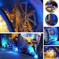 Miniatyrbild 7 av 7: Ocean Tunnel Dockhus Med Möbler Led Ljus Kit Diy Miniatyr Trä Dockor Hus Romantisk Konst Handverk Barn Jul Födelsedagspresent Hus Modell