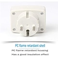 Pikkukuva 4 / 5: 220V Sininen taustavalaistu digitaalinen LCD-jännitteenmittarin paneeli Jännitteen testaaja EU-pistoke DM55-1 AC 80-300V
