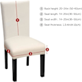 Miniatyrbilde 4 av 5: Matstolsöverdrag Universal Stretch Polyester Spandex Tvättbar