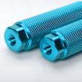 Miniatyrbild 2 av 4: Vuwuma Amotor Aluminiumlegeringscykelpinnar - Halksäkra cykelpinnar för 3/8 tum axlar Sky Blue
