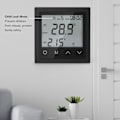 Miniatyrbilde 4 av 8: Hjemmevarmesystem Termostat LED Pekskjerm Termostat Gulvvarme Temperaturregulator Smart Elektrisk Gulvvarme Termostat AC85V–250 V 16A (Svart) Black