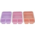 Miniatyrbilde 3 av 8: Plastbeholdere, Lunsjbokser med Lokk, Sausbeholdere, 4 rom, Lufttett matbeholder, Snackboks for skolearbeid, Reiser (Stil en) Stil ett